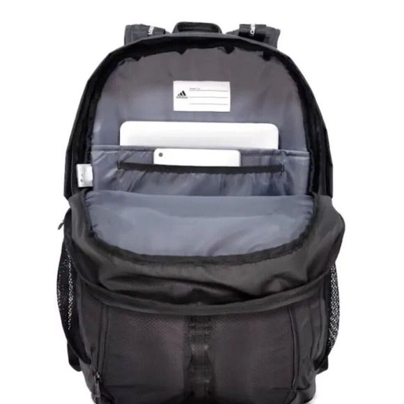 Adidas Prime V Unisex Backpack Black & White 145288C - Picture 4 of 16